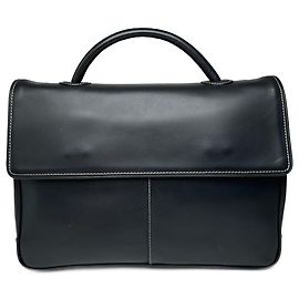Borsa in pelle vintage Issey Miyake nera Nero