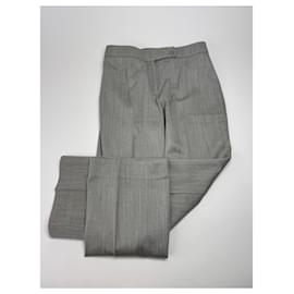 Courreges-COURREGES Trousers T.international M Wool-Silvery