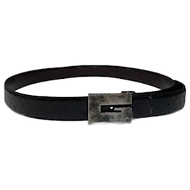 Gucci-GUCCI Belts T.cm 95 Leather-Black