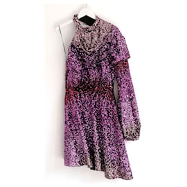 Autre Marque Robe à sequins dégradé rose Halpern Rose