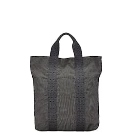 Hermès-Sac cabas à main Hermes Air Line-Marron