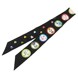 Hermès-Hermes Twilly Tea Time Scarf Muffler-Black,Multiple colors
