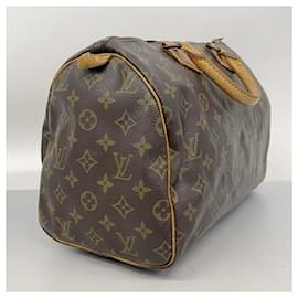 Louis Vuitton-Louis Vuitton Monogram Speedy 30 Handbag-Brown