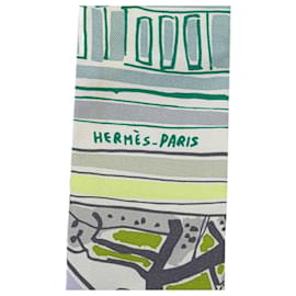 Hermès-Hermes Twilly RAYURES D'ETE Scarf-White,Multiple colors