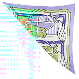 Hermès-Hermes Triangle Geant Scarf Muffler-Multiple colors,Light blue