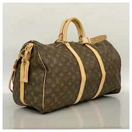Louis Vuitton-Louis Vuitton Boston Bag Monogram Keepall Bandouliere 50-Brown