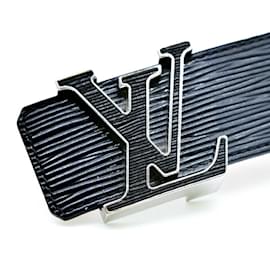 Louis Vuitton-Louis Vuitton Epi Electric Santur LV Buckle Belt-Black