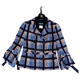 Chanel New CC Camellias Buttons Tweed Jacket with Bows 36 FR Multiple colors