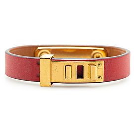 Hermès Hermes Asdukur T2 Charm Bracelet Red Golden