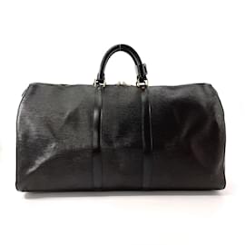 Louis Vuitton-Louis Vuitton Keepall 55 Boston Bag-Black