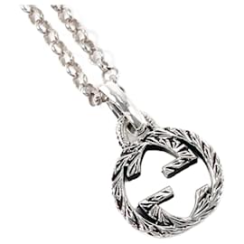 Gucci-Gucci Interlocking G Necklace in Silver 925-Silvery