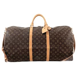 Louis Vuitton-Louis Vuitton Keepall Bandouliere 60 Boston Bag-Brown