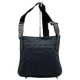 Gucci-Gucci GG Canvas Shoulder Bag-Black