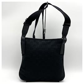 Gucci-Gucci GG Canvas Shoulder Bag-Black