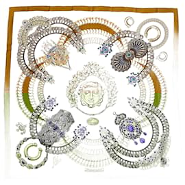Hermès-Hermes Carre 90 KOSMIMA Space Scarf-Brown