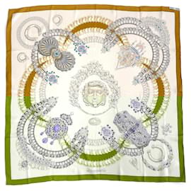 Hermès-Hermes Carre 90 KOSMIMA Space Scarf-Brown