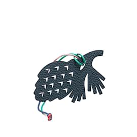 Hermès-Hermes Petit H Pine Cone Charm Bag-Blue,Purple