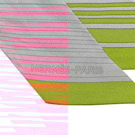 Hermès-Hermes Twilly Exlibris Scarf-Brown,Pink,Multiple colors