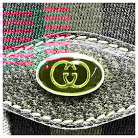 Gucci-Gucci GG Supreme Clutch Bag-Brown
