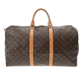 Louis Vuitton-Louis Vuitton Monogram Keepall 50 Boston Bag-Brown