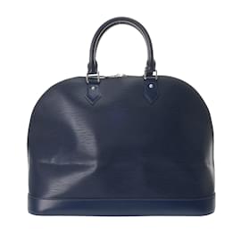 Louis Vuitton-Louis Vuitton Epi Alma GM Indigo Blue Handbag-Blue,Navy blue