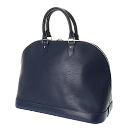 Louis Vuitton-Louis Vuitton Epi Alma GM Indigo Blue Handbag-Blue,Navy blue