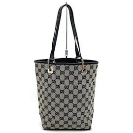 Gucci-Gucci GG Canvas Tote Bag-Brown