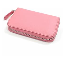 Fendi-Porte-monnaie en cuir rose Fendi-Rose
