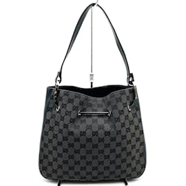 Gucci-Gucci GG Canvas Handbag-Black