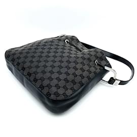 Gucci-Gucci GG Canvas Handbag-Black