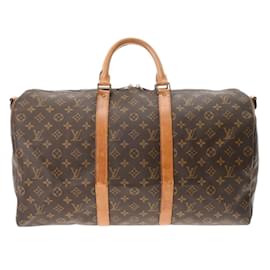 Louis Vuitton-Louis Vuitton Monogram Keepall Bandouliere 50-Brown