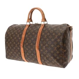 Louis Vuitton-Louis Vuitton Monogram Keepall Bandouliere 50-Brown