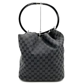 Gucci-Gucci GG Canvas Handbag-Black
