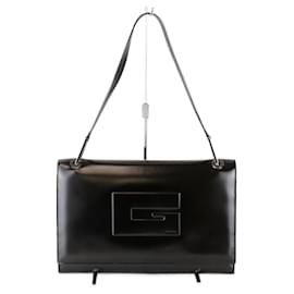 Gucci-Gucci Black Leather Shoulder Bag-Black