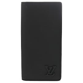 Louis Vuitton-Louis Vuitton Aerogram Portefeuille Brazza Noir-Black