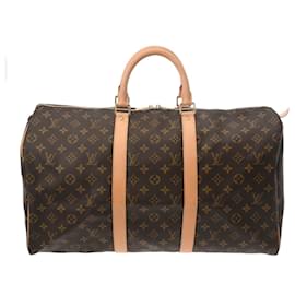 Louis Vuitton-Louis Vuitton Monogram Keepall 50 Boston Bag-Brown