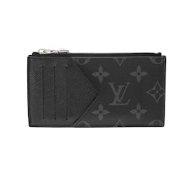 Louis Vuitton-Louis Vuitton Monogram Eclipse Coin Purse-Black