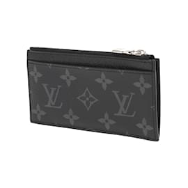 Louis Vuitton-Louis Vuitton Monogram Eclipse Coin Purse-Black