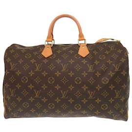 Louis Vuitton-Louis Vuitton Speedy 40 Monogram Handbag-Brown,Monogram