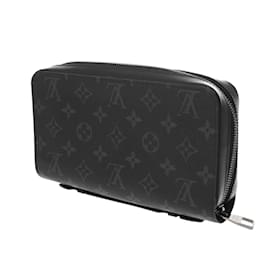 Louis Vuitton-Louis Vuitton Monogram Eclipse Zippy XL Travel Case-Brown,Black