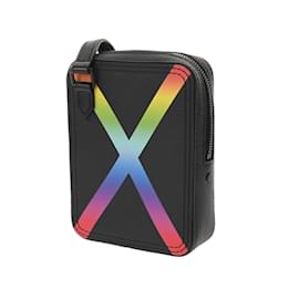 Louis Vuitton-Louis Vuitton Taiga Rainbow Danup Noir/Rainbow Shoulder Bag-Black,Eggshell