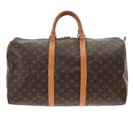Louis Vuitton-Louis Vuitton Monogram Keepall 50 Boston Bag-Brown