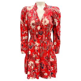 Abito floreale scarlatto Liv Ulla Johnson Rosso