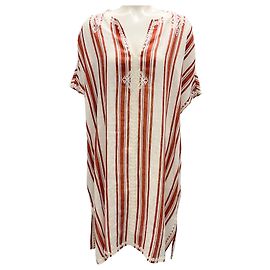 Tory Burch New Ivory / Desert Stripe Alcott Beach Caftan Multiple colors