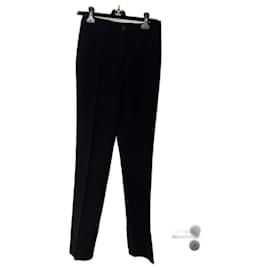 Chanel-Chanel, Black Slim Pants, Women, Size 36 New-Black