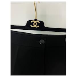 Chanel-Chanel, Black Slim Pants, Women, Size 36 New-Black