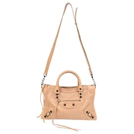 Balenciaga-Balenciaga Le City Small Bag in Beige Leather-Beige