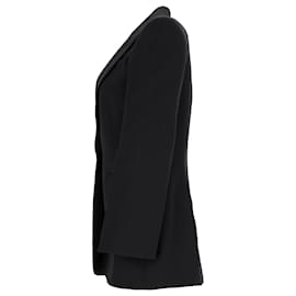 Alexander Mcqueen- Alexander Mcqueen Single-Breasted Blazer in Black Wool-Black