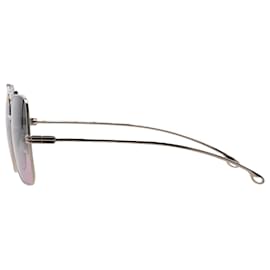 Etro- Etro Sunglasses ET119S Aviator Sunglasses in Grey and Pink Metal-Grey