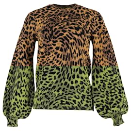 Stella Mc Cartney-Stella McCartney Crewneck Sweater in Animal Print Viscose-Other,Python print